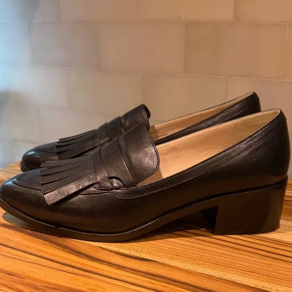 Cole Haan Dark Leather Slip-Ons - Picture 10 of 12